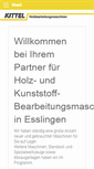Mobile Screenshot of kittel-maschinen.de