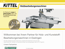 Tablet Screenshot of kittel-maschinen.de